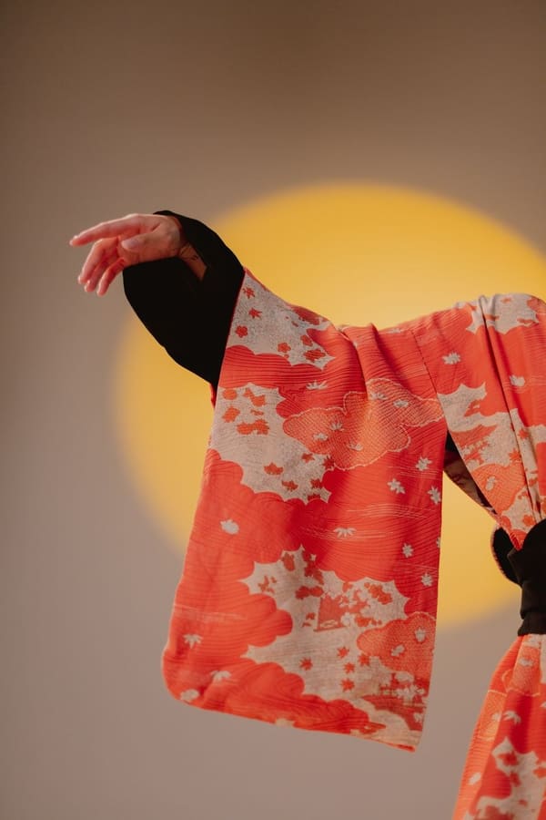 Kimono Floral Coral